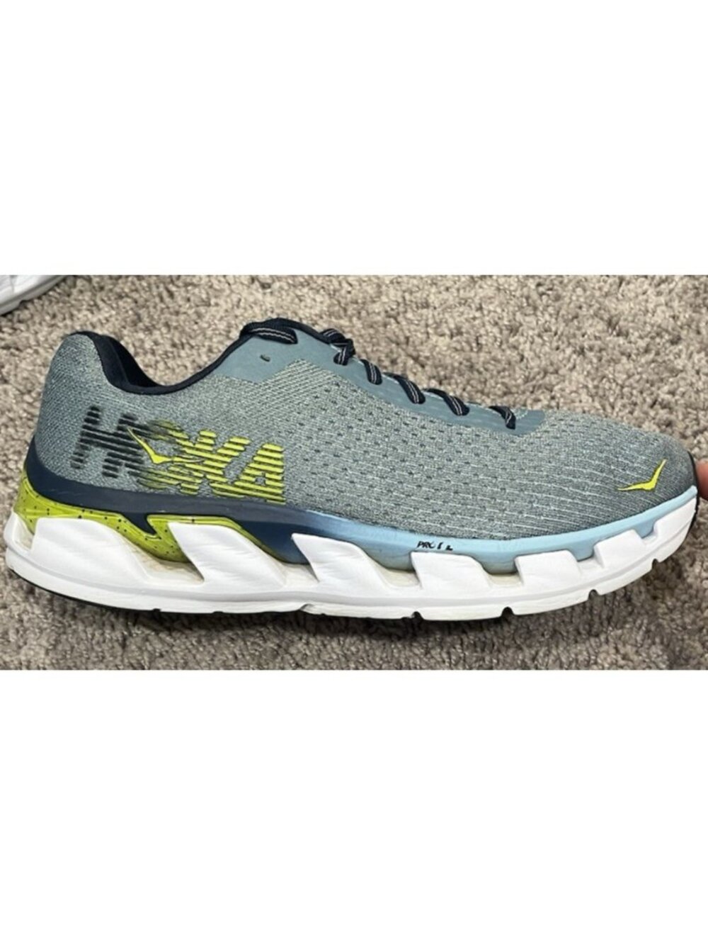Hoka One One Womens Elevon 1019268 SBCT Gray Running Shoes Sneakers Size 9